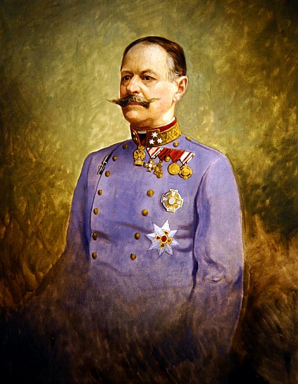 Painting of Austro-Hungarian General Alexander Freiherr von Krobatin, made in 1916.