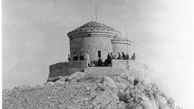 Chapel on the peak of Lovćen, where Petar II Petrović-Njegoš was buried.