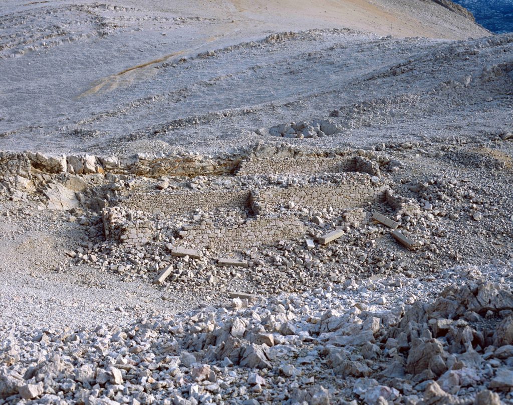 Remains of the Slana death camp on the island of Pag.